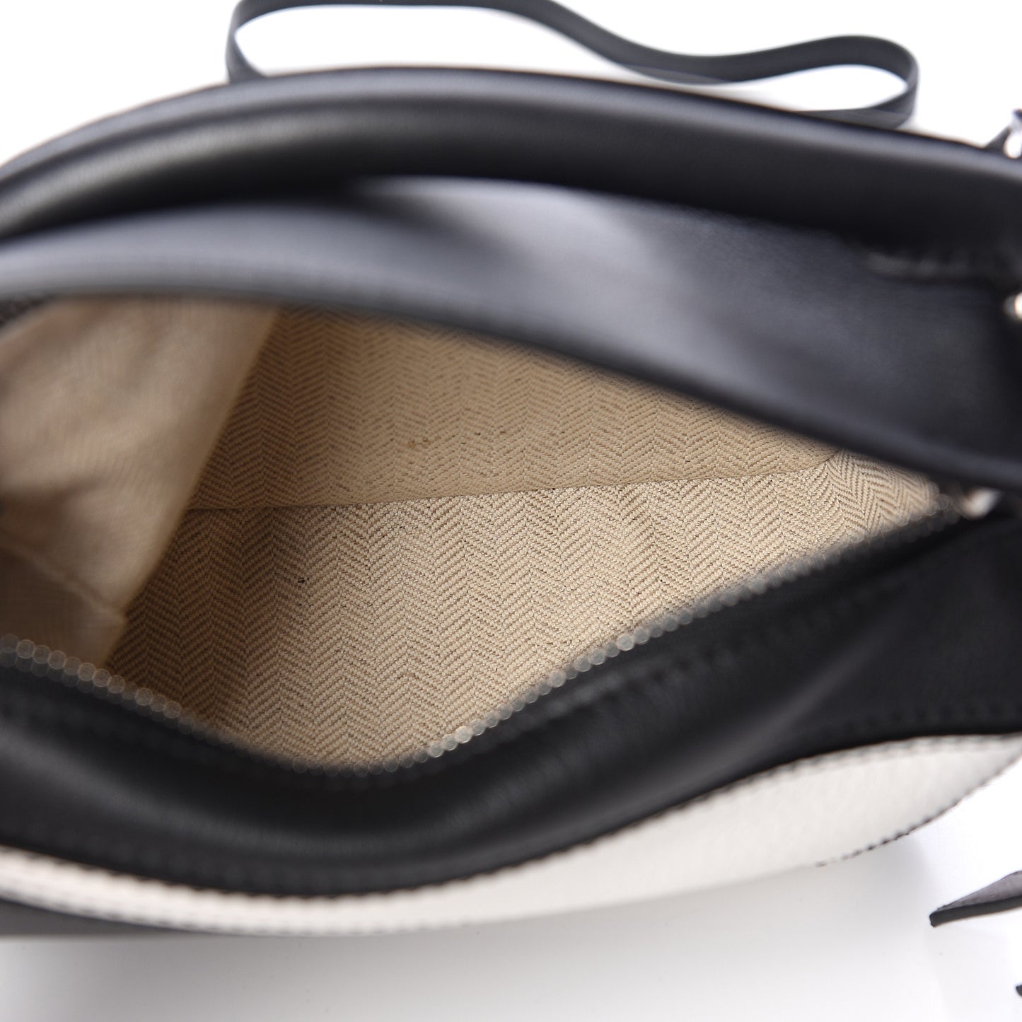 Calfskin Mini Puzzle Bag Black Taupe