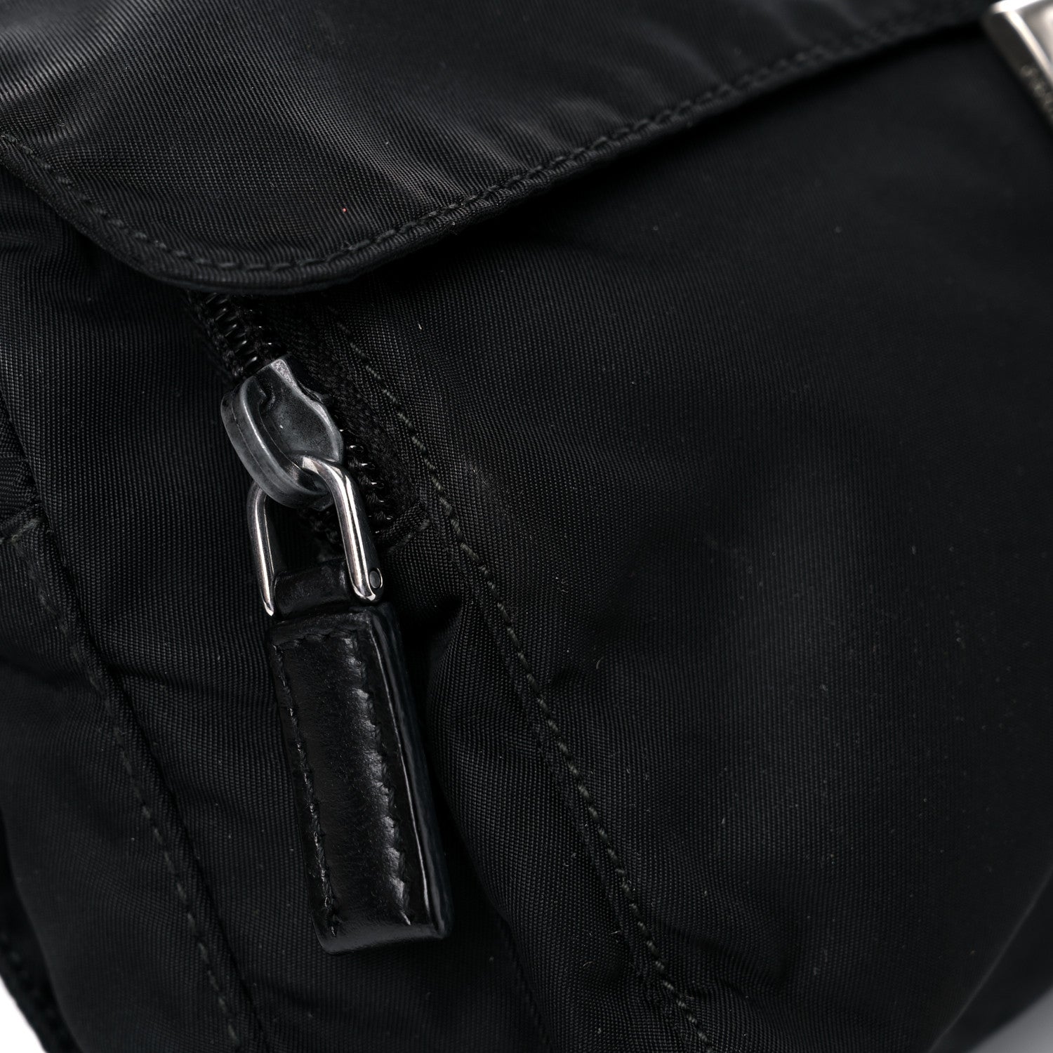 Prada Nylon Messenger Bag Black 12 of 14
