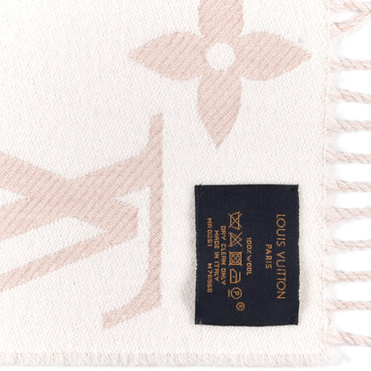 Louis Vuitton Wool Monogram Simply LV Scarf Beige 4 of 4