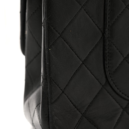 Chanel Lambskin Quilted Medium Double Flap Black 19 of 22