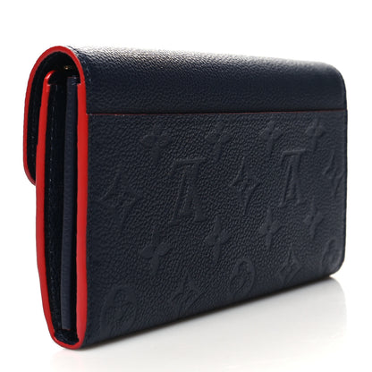 Louis Vuitton Empreinte Sarah Wallet NM Marine Rouge 3 of 7