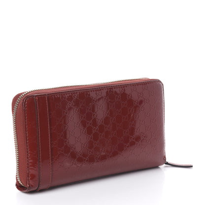 Gucci Patent Microguccissima Zip Around Wallet Rose Bed 2 of 6