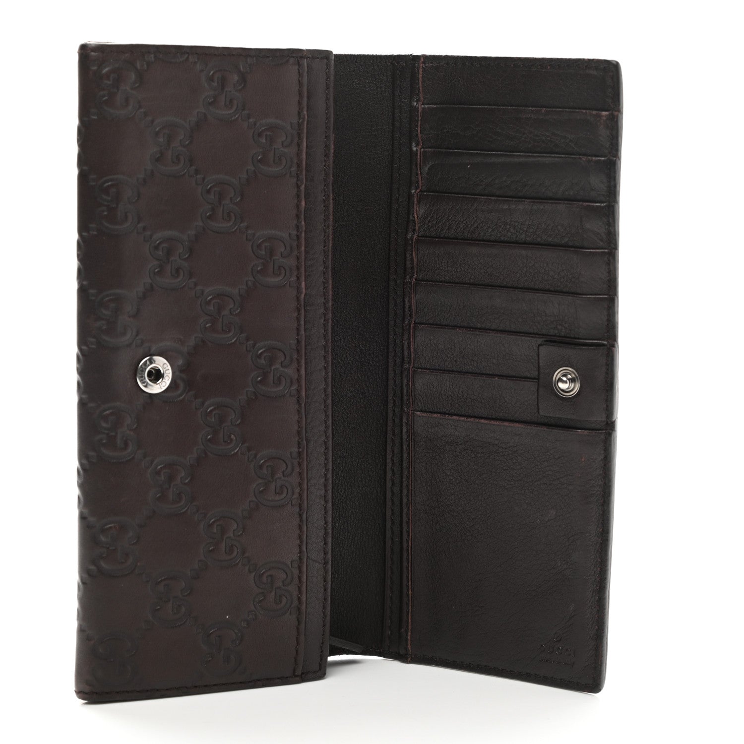 Gucci Guccissima Avel Continental Flap Wallet Brown 5 of 11