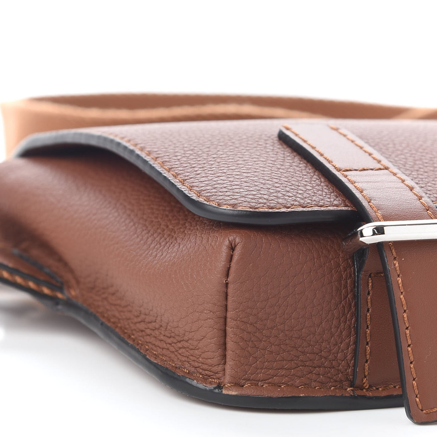 Grained Calfskin Military Bumbag Cognac