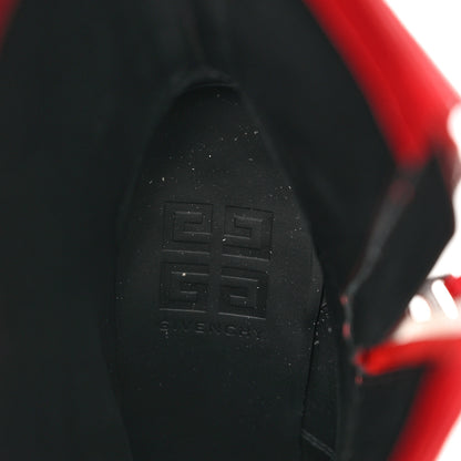 Givenchy Calfskin Shark Lock Ankle Boots 36 Red 7 of 11