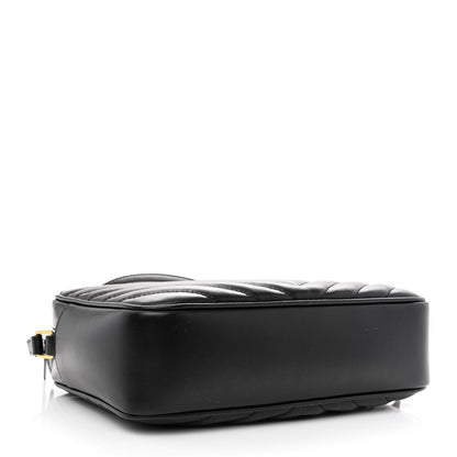 Saint Laurent Calfskin Matelasse Monogram Lou Camera Bag Black 4 of 10