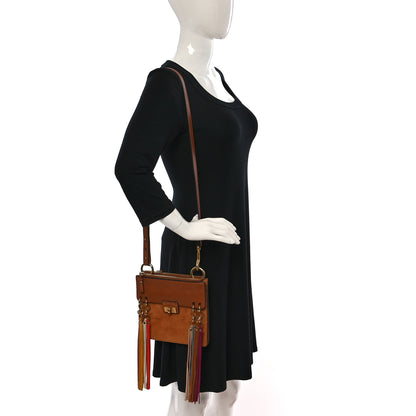 Chloe Calfskin Suede Small Jane Fringe Bag Caramel 2 of 10