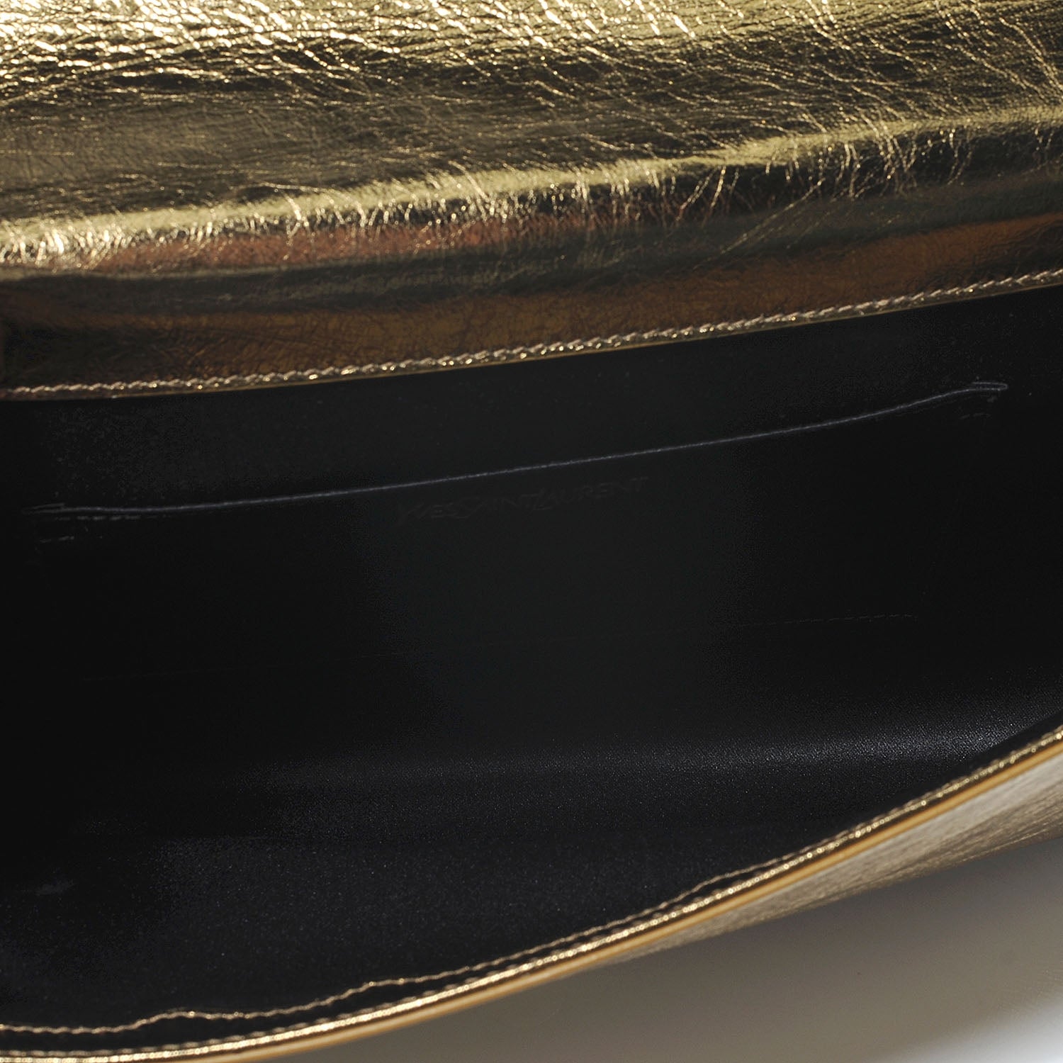 Saint Laurent Metallic Belle de Jour Clutch Gold 4 of 8
