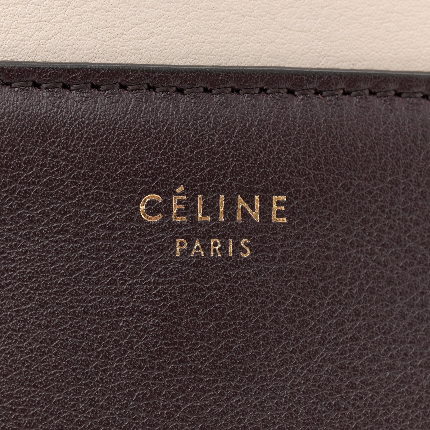 Celine Shiny Smooth Calfskin Medium Frame Shoulder Bag Velvet Desert 6 of 10