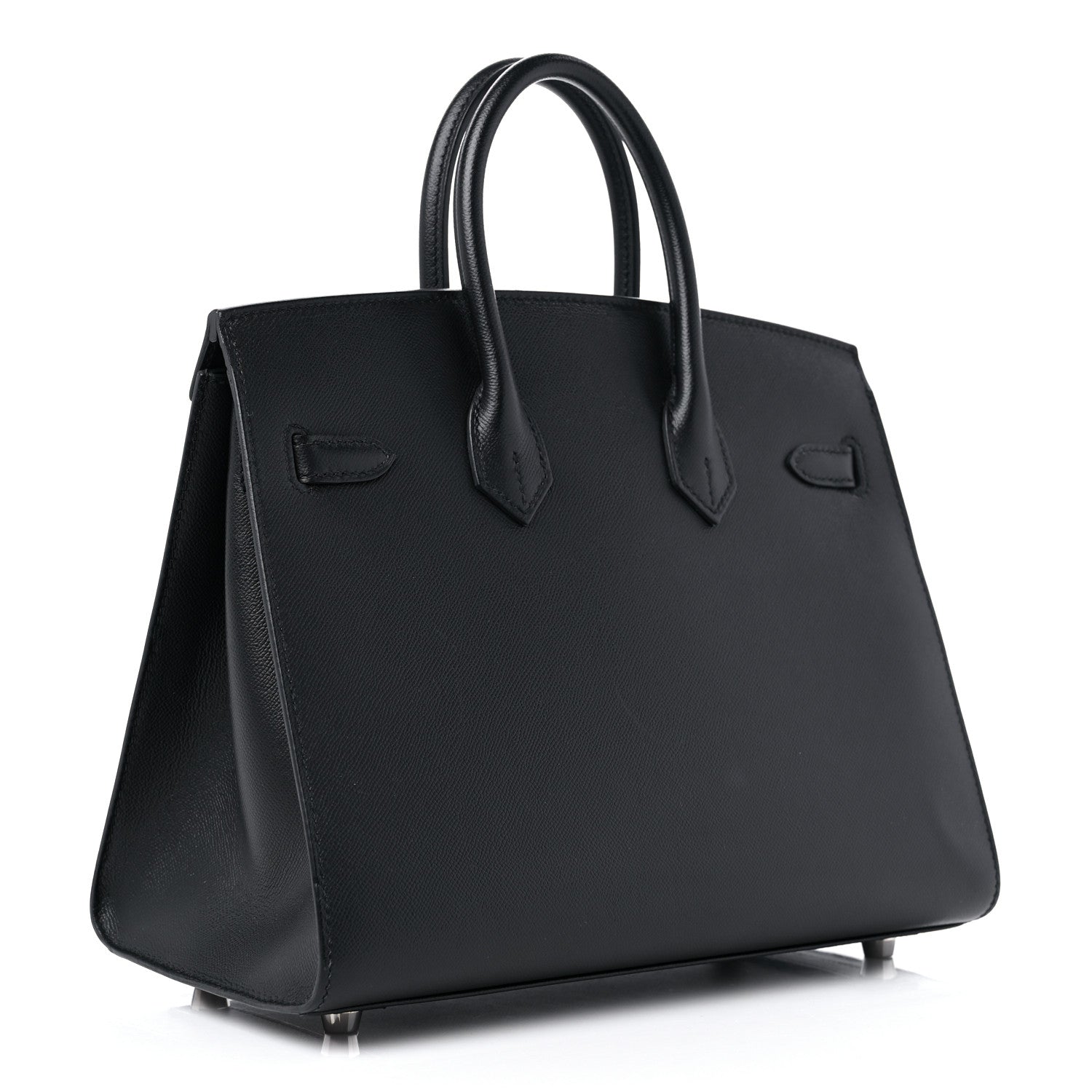 Hermes Madame Calfskin Birkin Sellier 25 Black 3 of 13