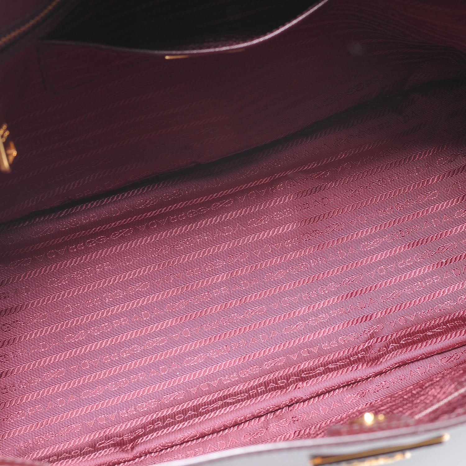 Prada Saffiano Lux Medium Tote Bordeaux 5 of 7