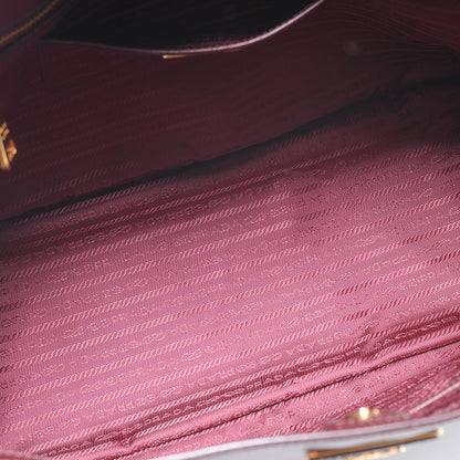 Prada Saffiano Lux Medium Tote Bordeaux 5 of 7