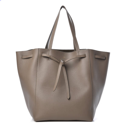 Celine Soft Grained Calfskin Small Belt Cabas Phantom Taupe 1 of 12