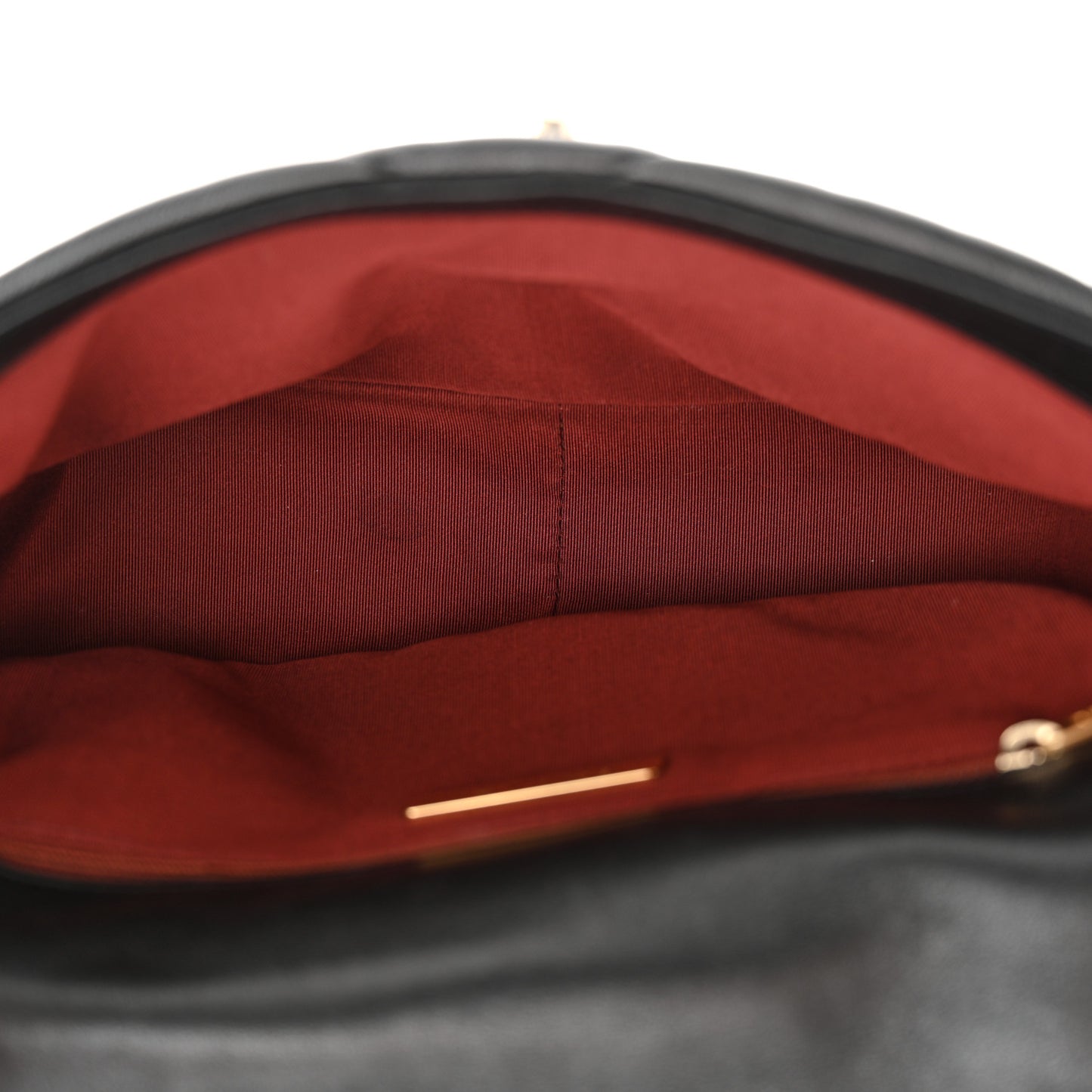 Shiny Goatskin Quilted Medium Chanel 19 Flap Black