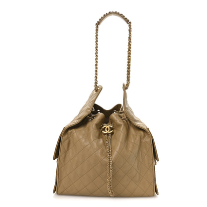 Chanel Caviar Quilted Medium Chanel 25 Handbag Dark Beige 1 of 12
