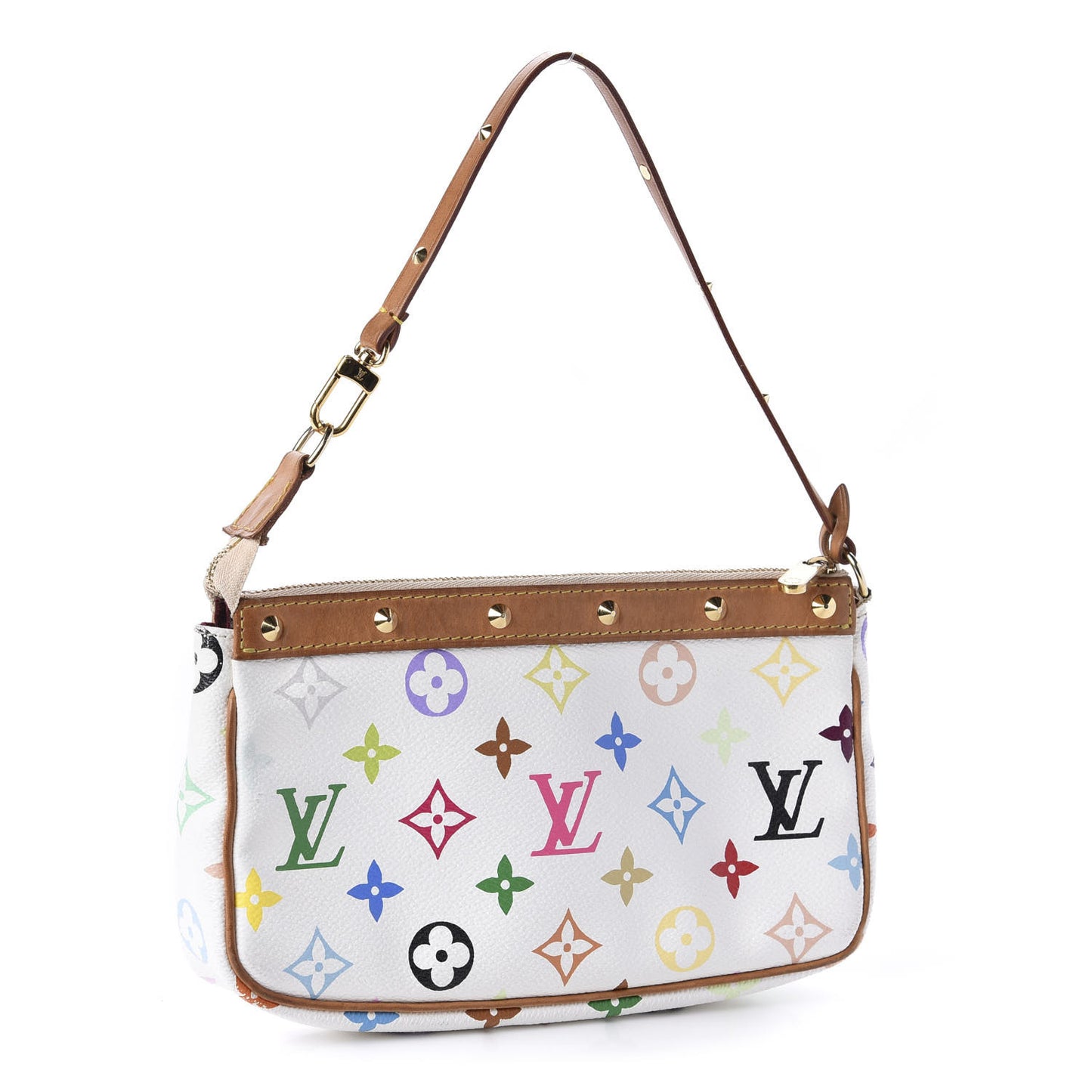 Monogram Multicolor Pochette Accessories White