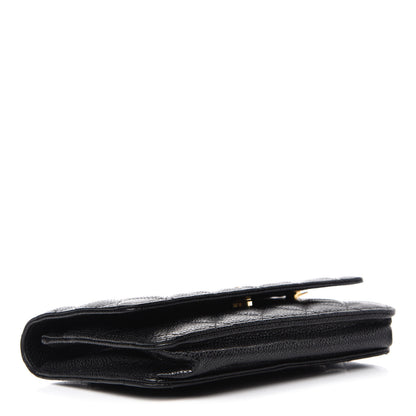 Chanel Caviar Quilted Wallet On Chain WOC Black 4 of 12