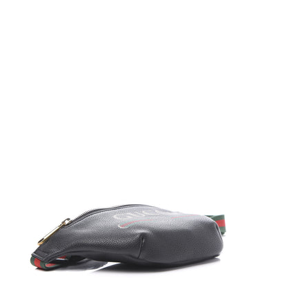 Gucci Grained Calfskin Small Logo Belt Bag Black 3 of 9