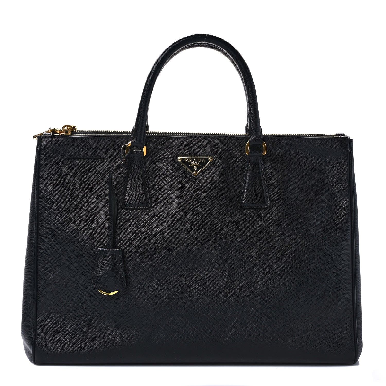 Prada Saffiano Large Galleria Double Zip Tote Black 1 of 12