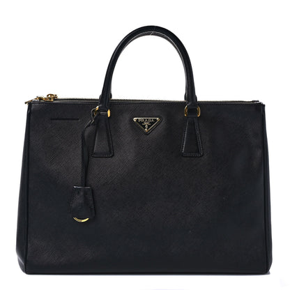 Prada Saffiano Large Galleria Double Zip Tote Black 1 of 12