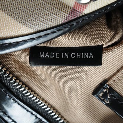 Burberry Supernova Check Stanton Tote Black 7 of 7