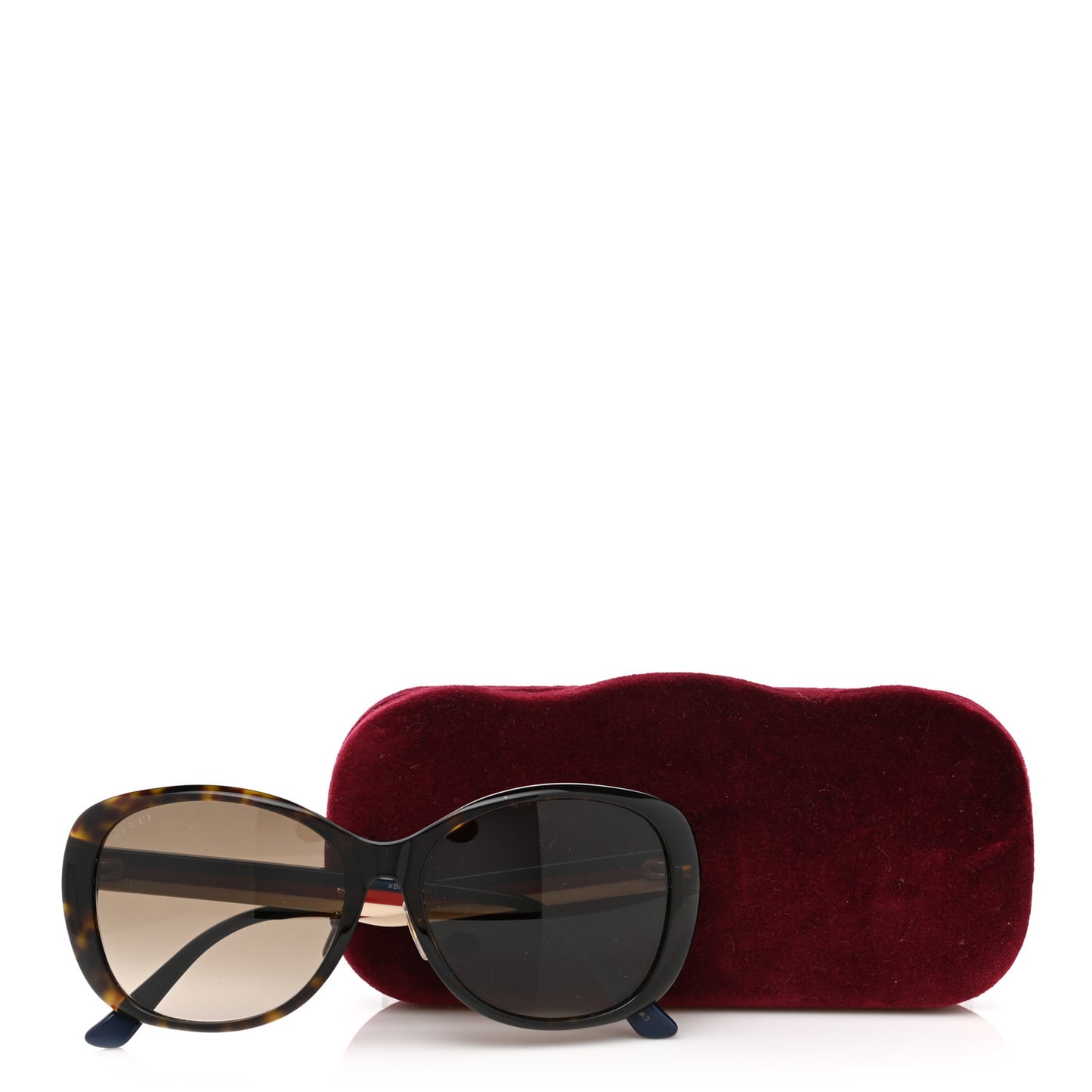 Acetate Round Eye GG Web Sunglasses GG0849SK Havana