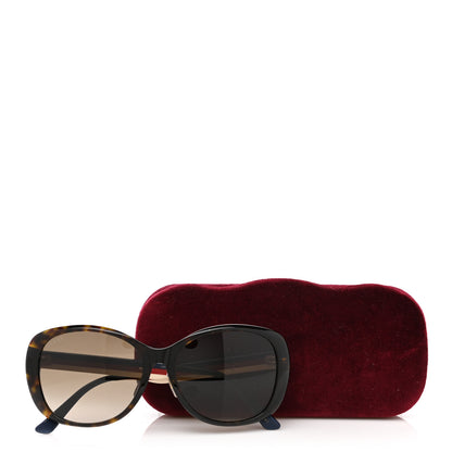Gucci Acetate Round Eye GG Web Sunglasses GG0849SK Havana 10 of 10