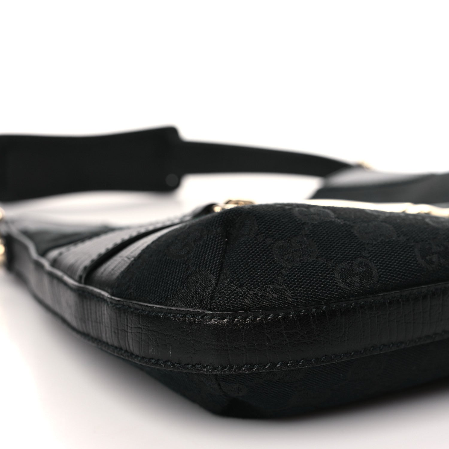Gucci Monogram Web Hasler Hobo Black 8 of 9