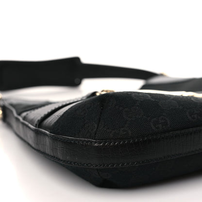 Gucci Monogram Web Hasler Hobo Black 8 of 9