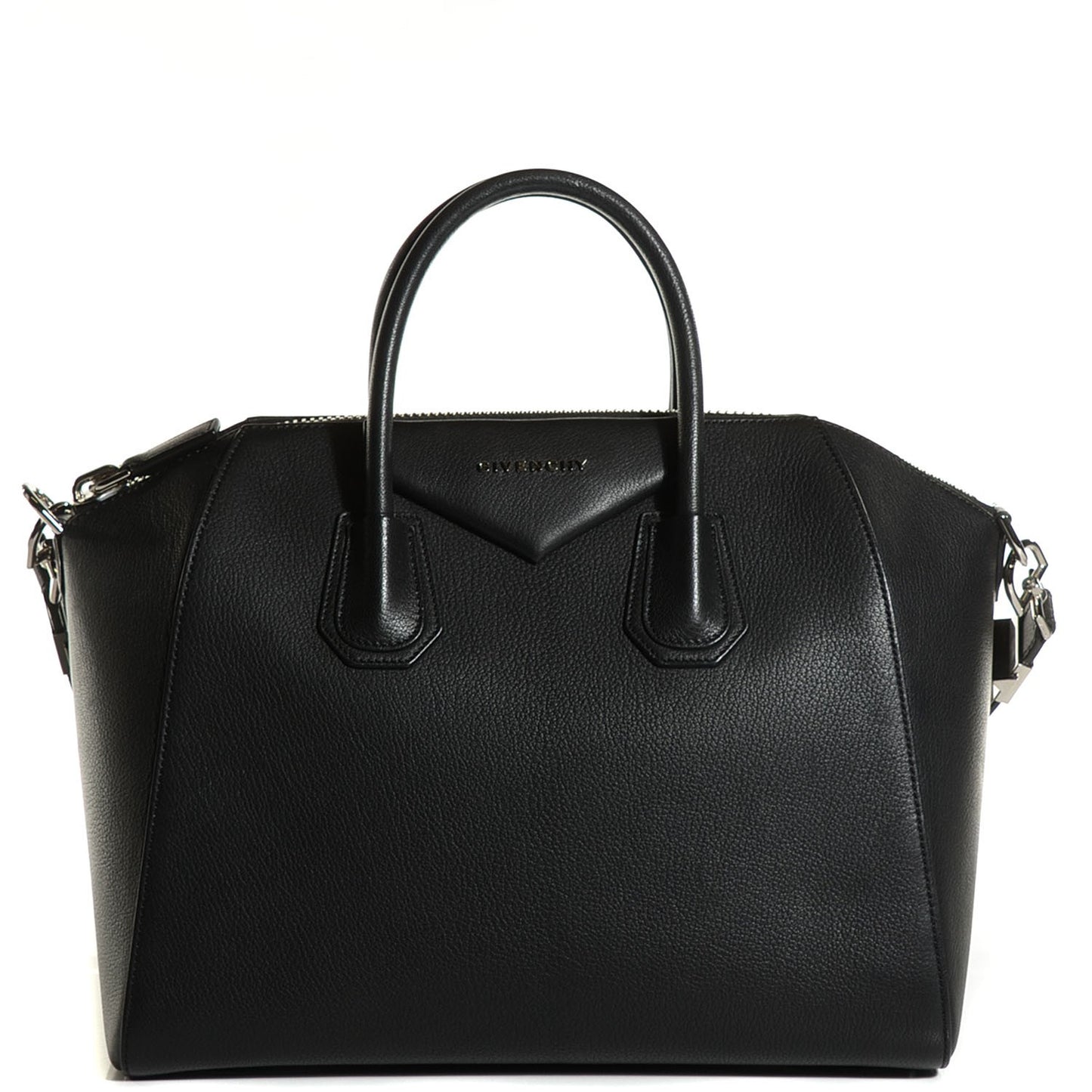 Sugar Goatskin Medium Antigona Black