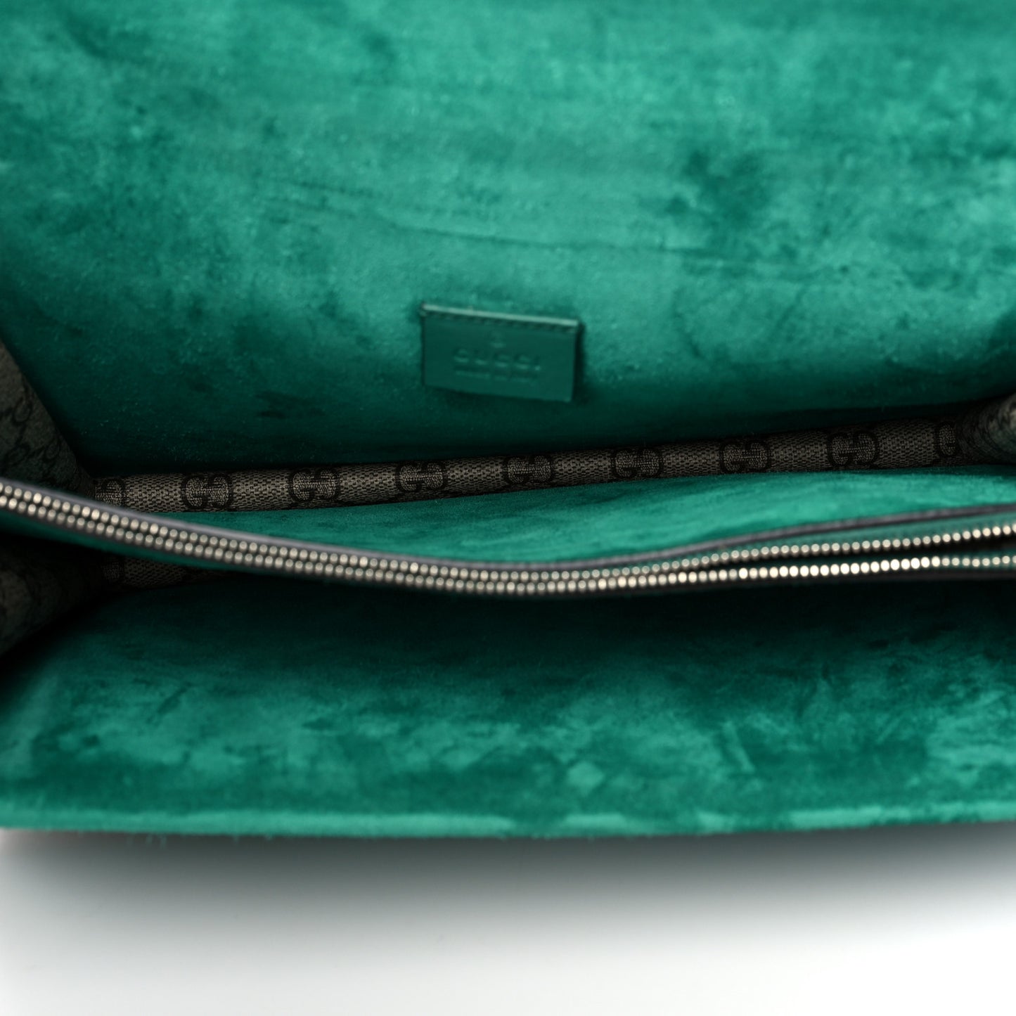 GG Supreme Monogram Embroidered Medium Dionysus Shoulder Bag Emerald