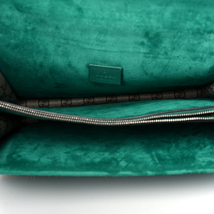 Gucci GG Supreme Monogram Embroidered Medium Dionysus Shoulder Bag Emerald 5 of 10