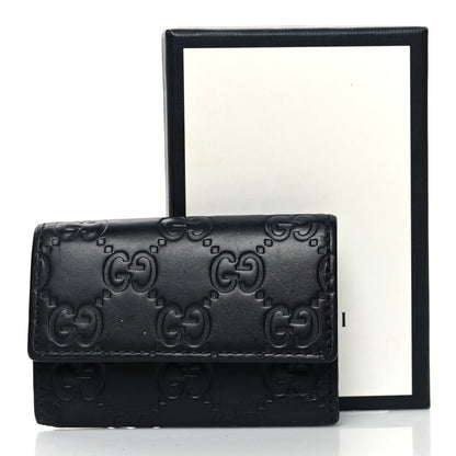 Gucci Guccissima 6 Key Holder Case Black 10 of 10
