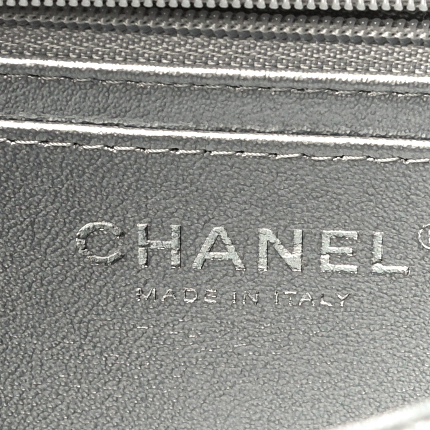 Chanel Metallic Caviar Quilted Mini Top Handle Rectangular Flap Silver 5 of 10