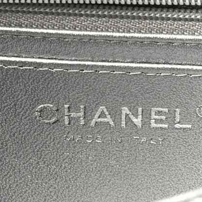 Chanel Metallic Caviar Quilted Mini Top Handle Rectangular Flap Silver 5 of 10