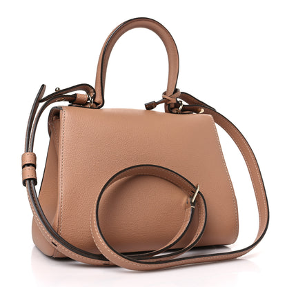 Delvaux Grained Calfskin Mini Brillant Satchel Nude 3 of 9