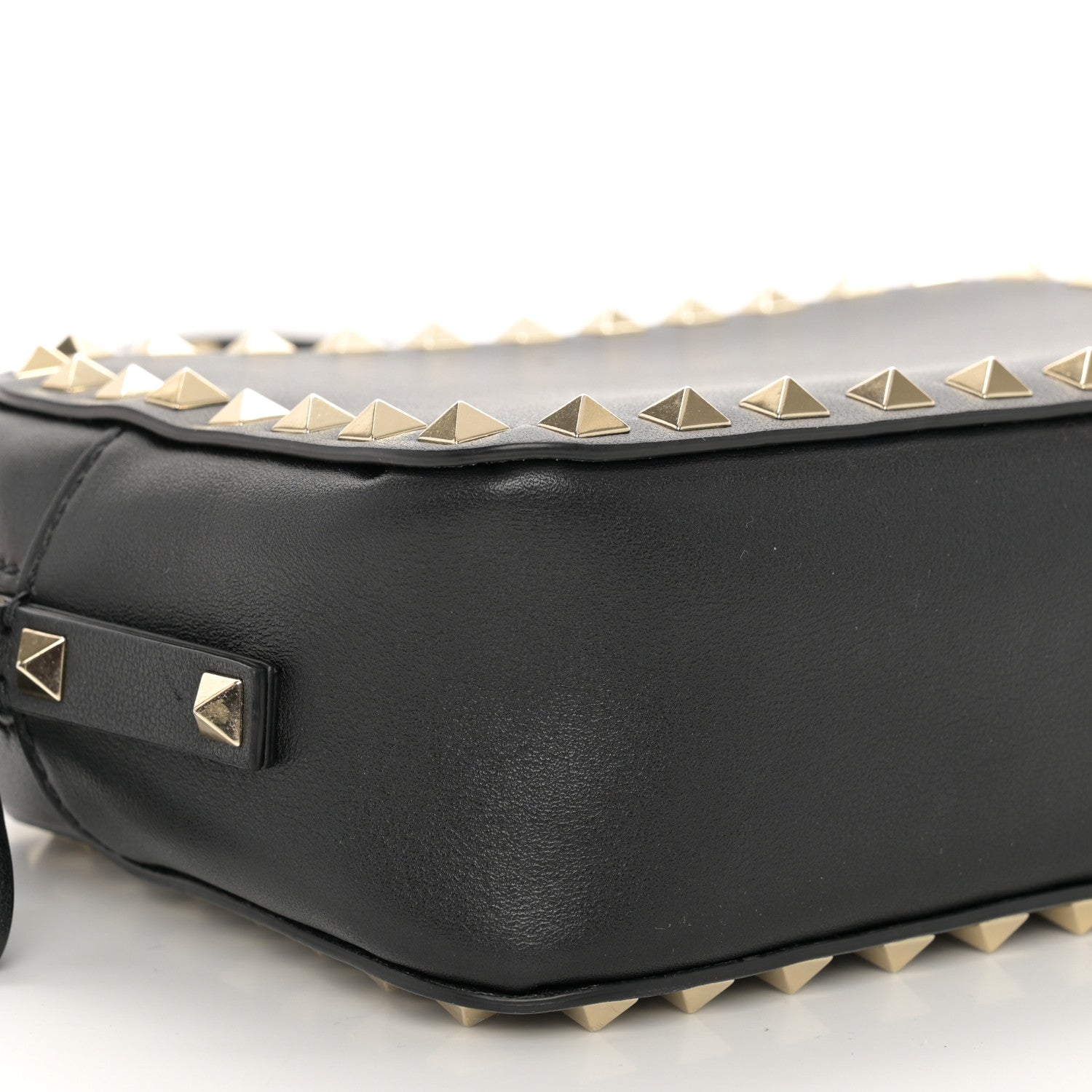 Valentino Garavani Calfskin Rockstud Camera Crossbody Bag Black 8 of 11