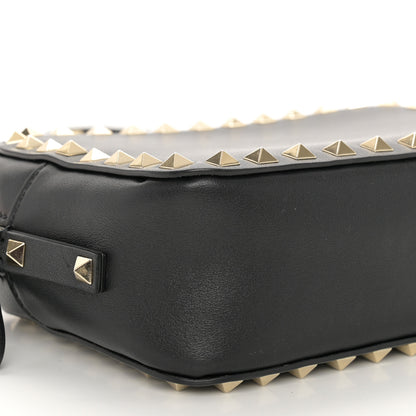 Valentino Garavani Calfskin Rockstud Camera Crossbody Bag Black 8 of 11
