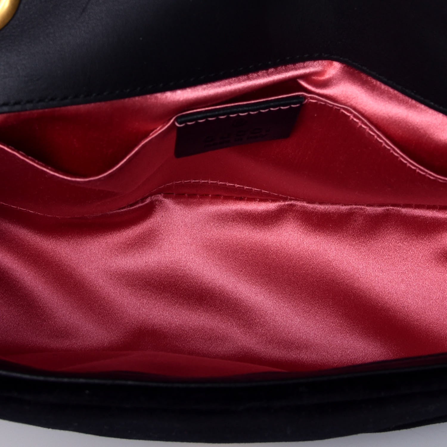Gucci Velvet Matelasse Mini GG Marmont Shoulder Bag Black 4 of 8