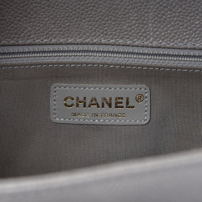 Chanel Caviar Quilted New Medium Boy Flap Grey 9 of 12