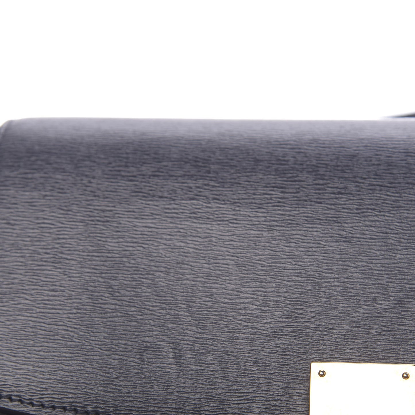 Liege Calfskin Medium Classic Box Flap Bag Dark Blue