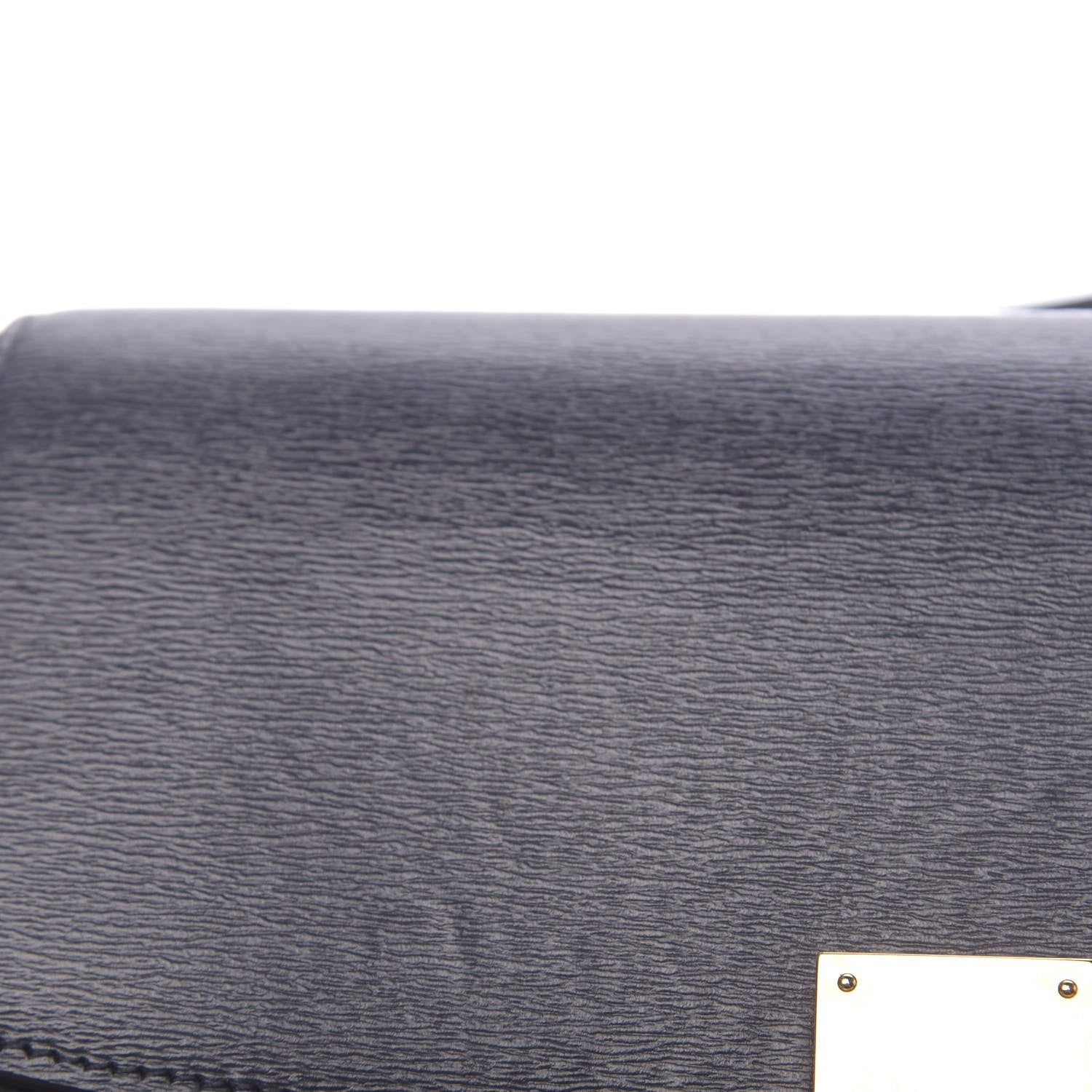 Celine Liege Calfskin Medium Classic Box Flap Bag Dark Blue 8 of 13