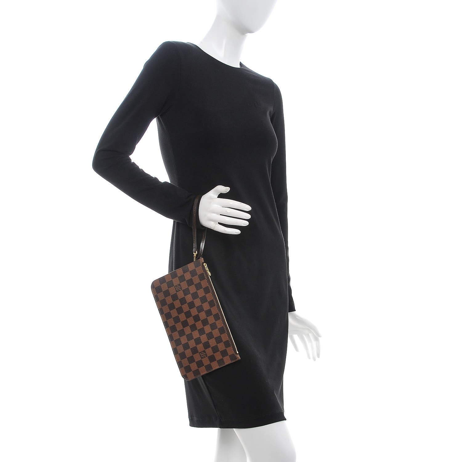 Louis Vuitton Damier Ebene Neverfull MM GM Pochette 2 of 8