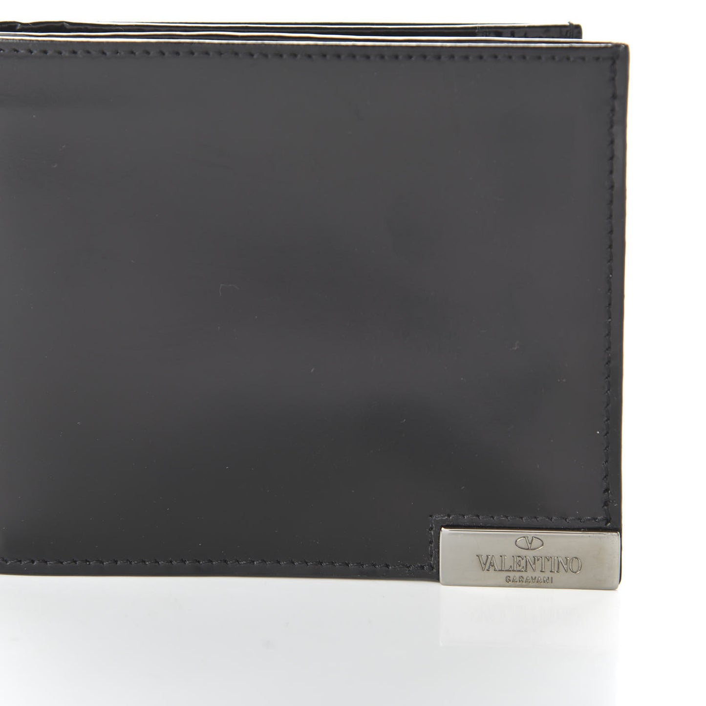 Smooth Calfskin Bi-Fold Wallet Black