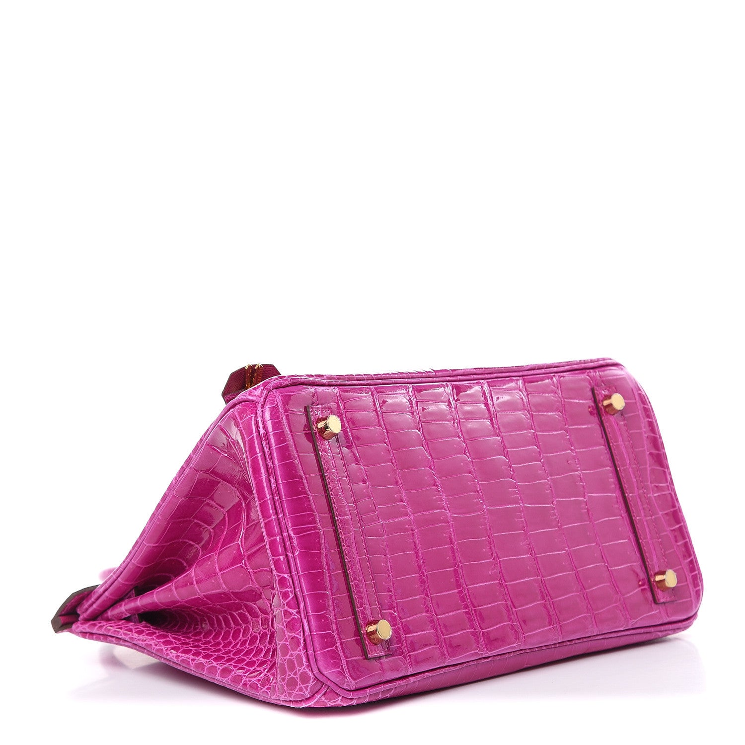 Hermes Shiny Porosus Crocodile Birkin 30 Rose Scheherazade 5 of 30