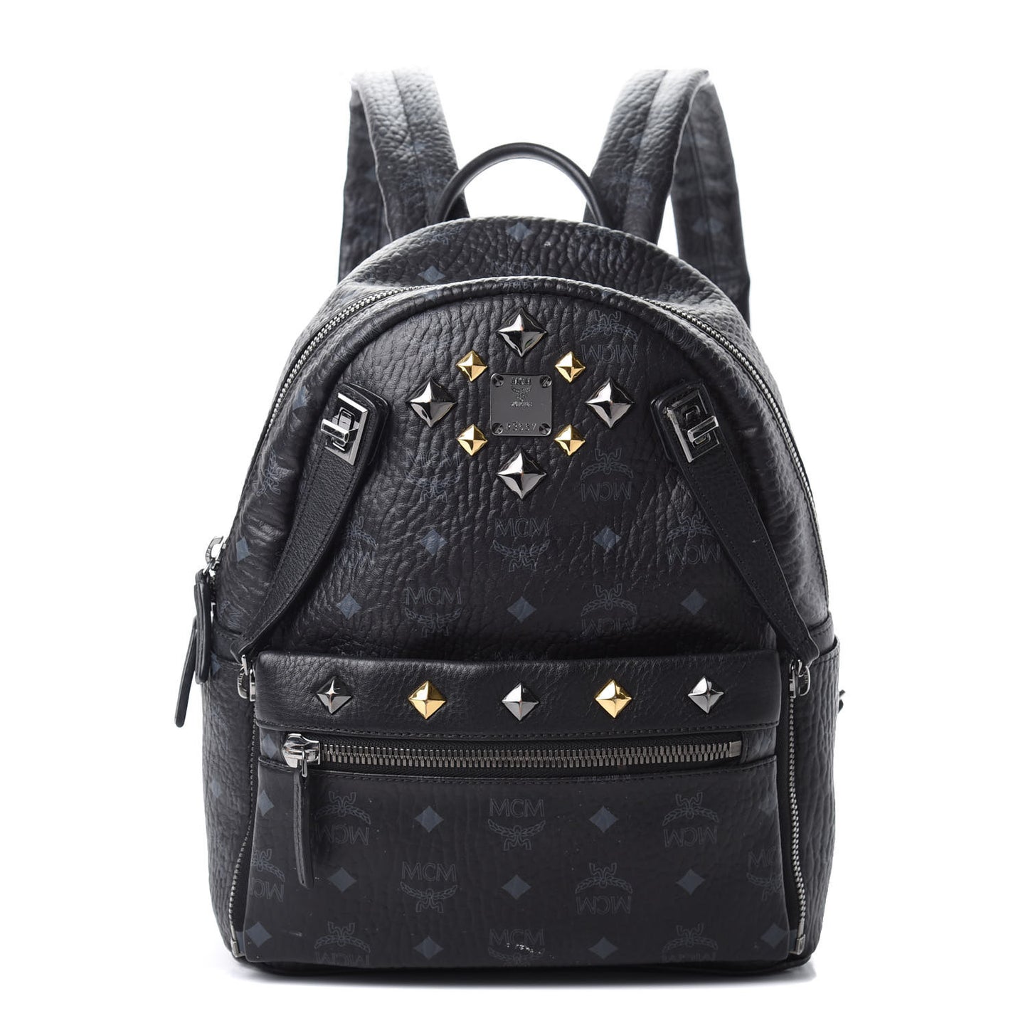 Visetos Studded Small Dual Stark Backpack Black