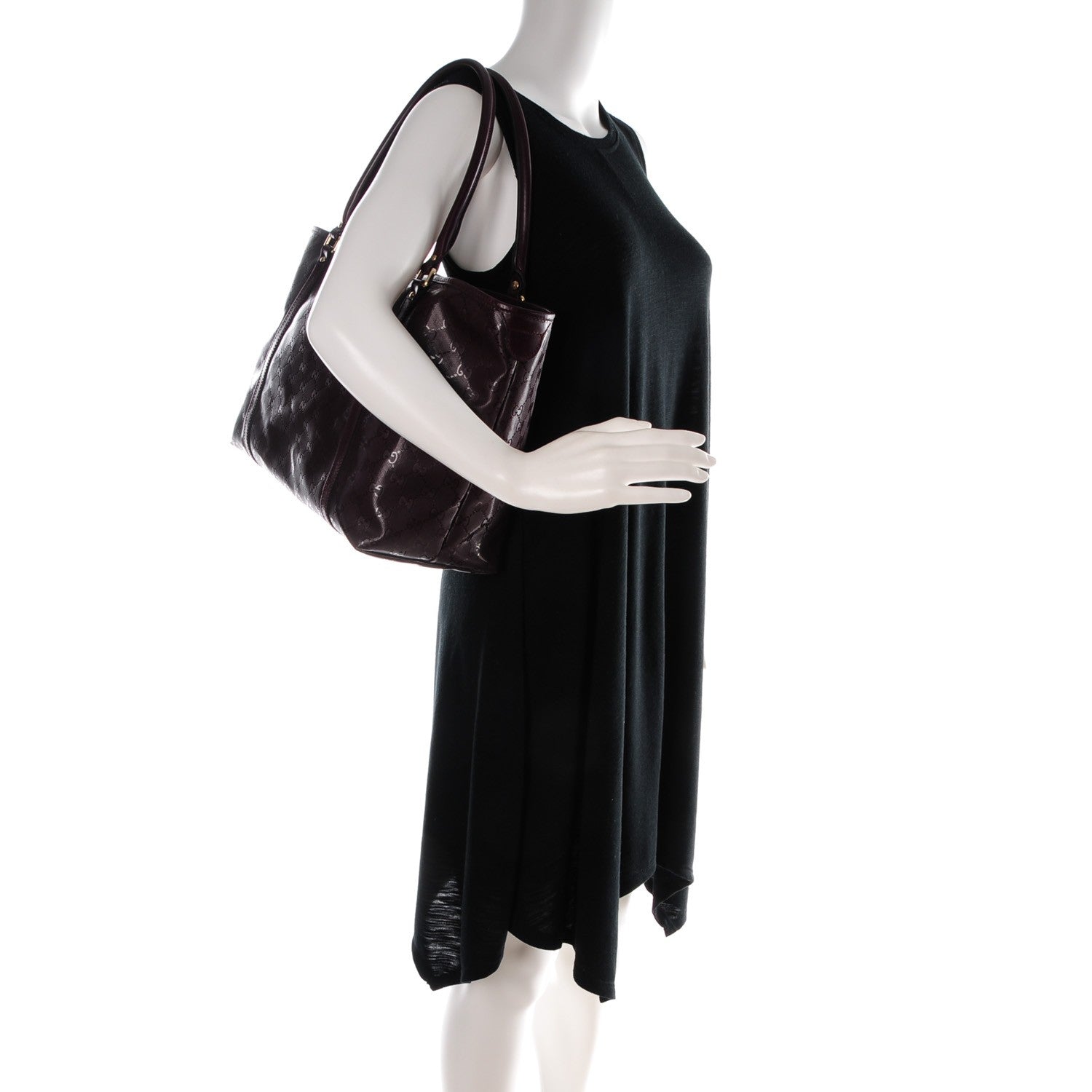 Gucci Imprime Monogram Medium Joy Tote Bordeaux 2 of 8