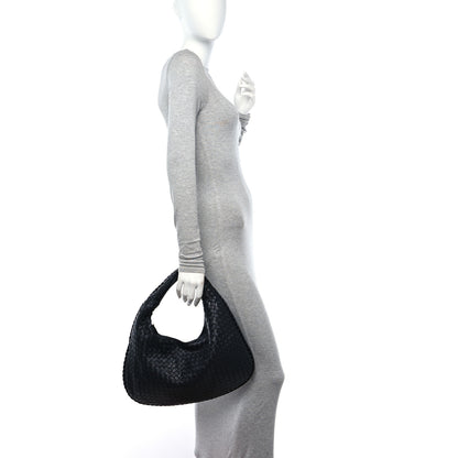 Bottega Veneta Nappa Intrecciato Medium Veneta Hobo Navy 2 of 10