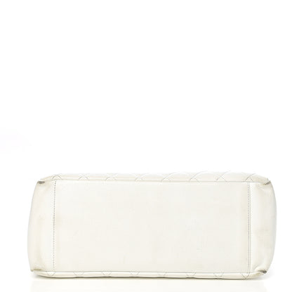 Chanel Caviar Quilted Grand Shopping Tote GST White 22 of 23