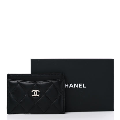 Chanel Lambskin Quilted Card Holder Black 9 of 9